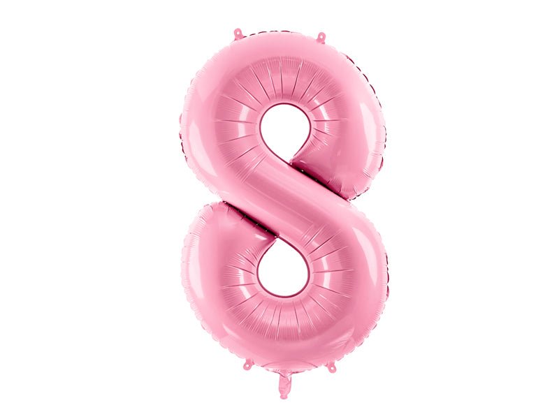 Number 8 Foil Balloon Pink 86cm - Confetti Party Store Balloons Limassol
