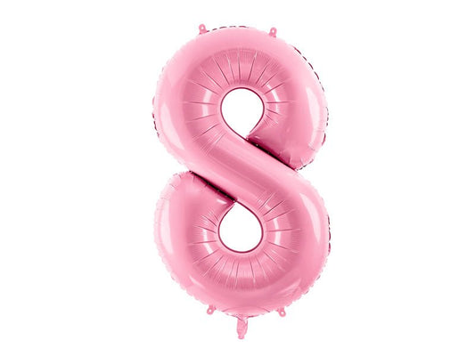 Number 8 Foil Balloon Pink 86cm - Confetti Party Store Balloons Limassol