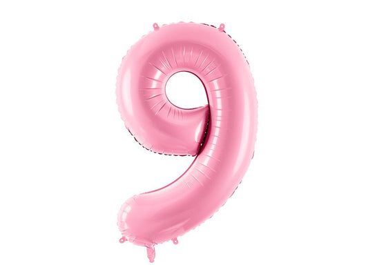 Number 9 Foil Balloon Pink 86cm - Confetti Party Store Balloons Limassol