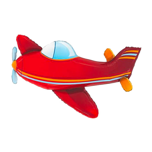 Red Airplane Foil Balloon 94 cm - Confetti Party Store Balloons Limassol