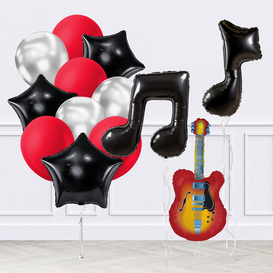 Music Party Inflated Balloon Package