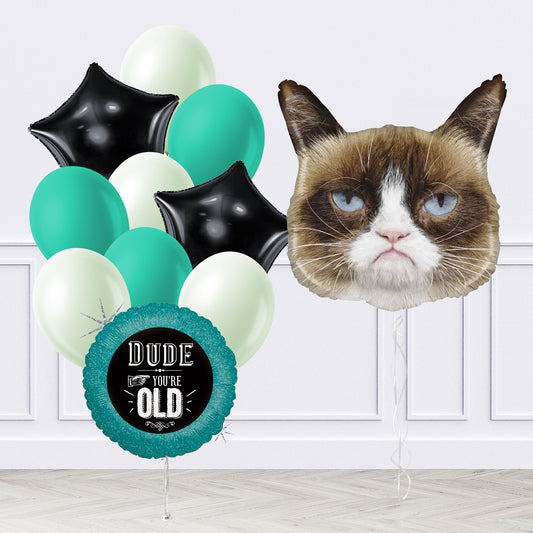 Grumpy Cat Birthday Inflated Balloon Package