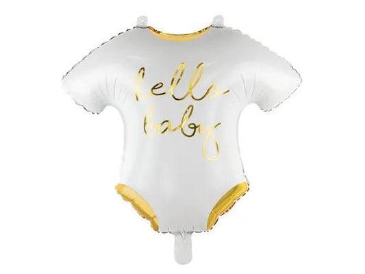 Foil Balloon Baby Romper - Hello Baby, 51x45cm - Confetti Party Store Balloons Limassol