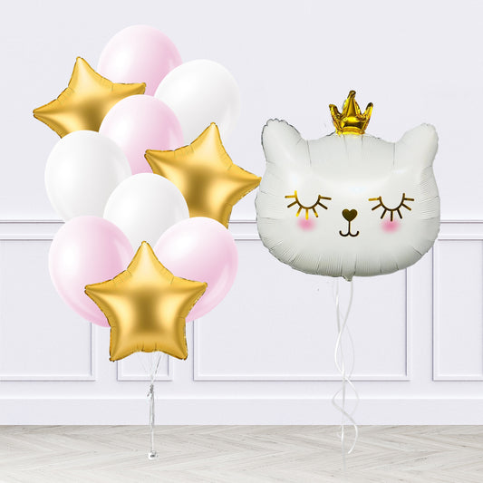 Princess Kitty Inflated Balloon Package