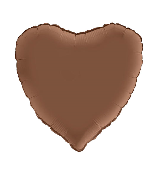 Heart Satin Chocolate Foil Balloon 46cm