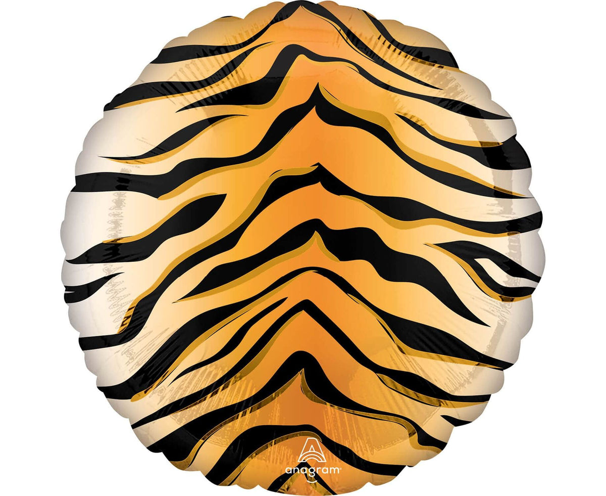 Tiger Print Animalz Foil Balloon 46 cm - Confetti Party Store Balloons Limassol