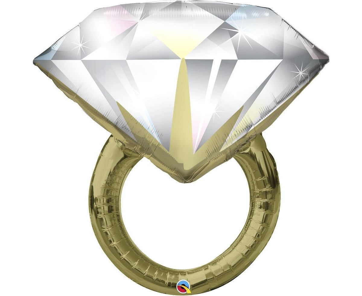 Foil Balloon 37" Wedding Ring - Confetti Party Store Balloons Limassol