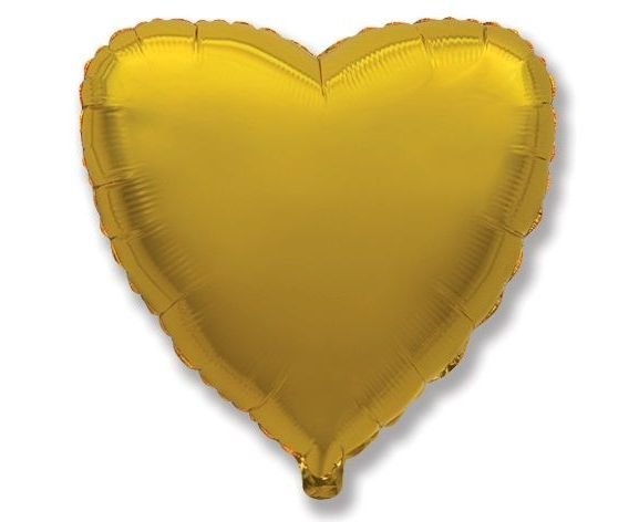 White Gold heart 46 cm - Confetti Party Store Balloons Limassol